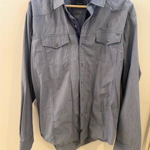 7 Diamonds Men's Light Blue Denim Shirt - Men’s XL